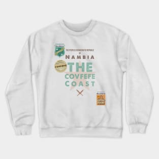 Covfefe Coast Badges - Nambian Seaspray colour Crewneck Sweatshirt